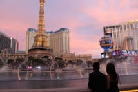 Stop by the Bellagio Fountain Show as the sun sets