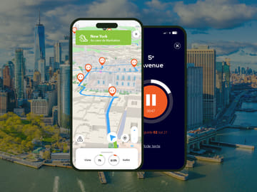 Application Audioguide GPS : De la 5e Avenue jusqu'à Broadway (Hors ligne).