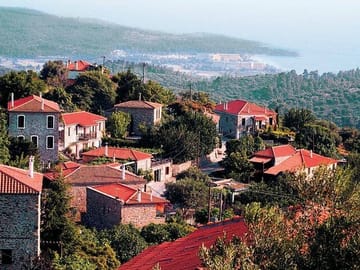 Parthenon Village with spectacular view to Neos Marmaras