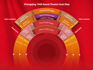 Chongqing 1949 Grand Theatre Admission Tickets