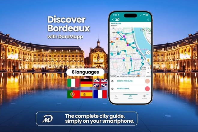 TOP Bordeaux: Private Guided Tour with Your Mobile