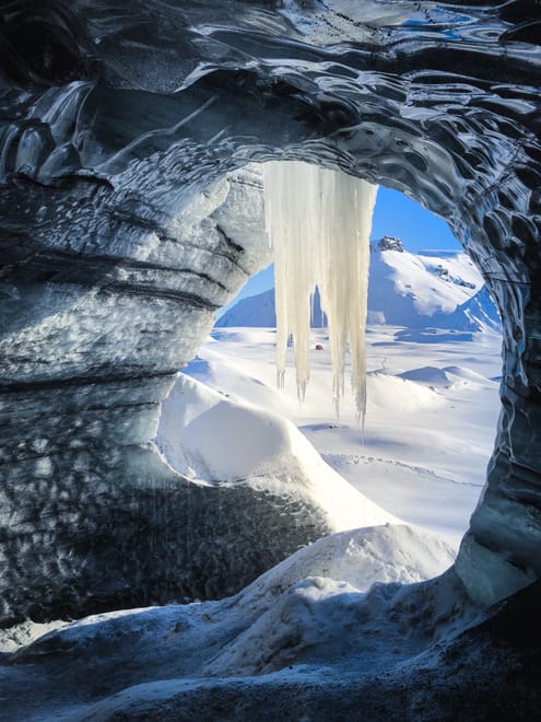 Ice Cave by Katla Volcano 8