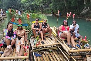 Great River Bamboo Rafting With Limestone Foot Massage Tour from Montego Bay