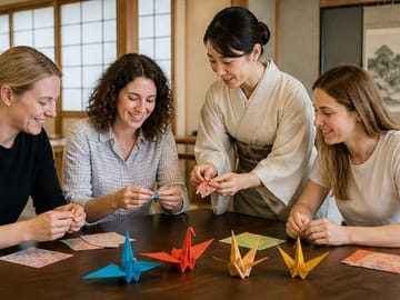 Origami Class in Kyoto with English-Speaking Instructor