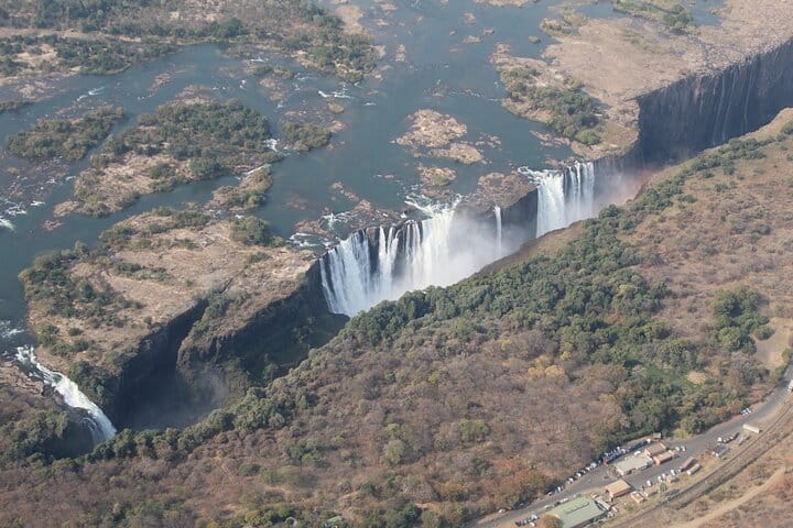 15 minutes scenic helicopter flight above Victoria Falls-Zimbabwe