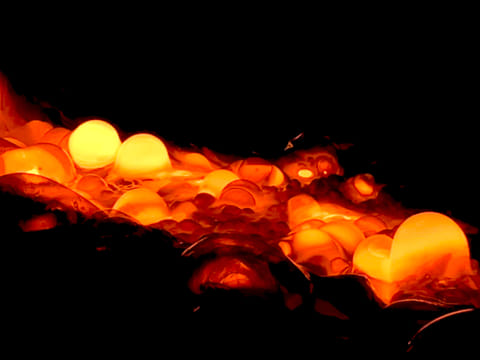 Real lava in close proximity