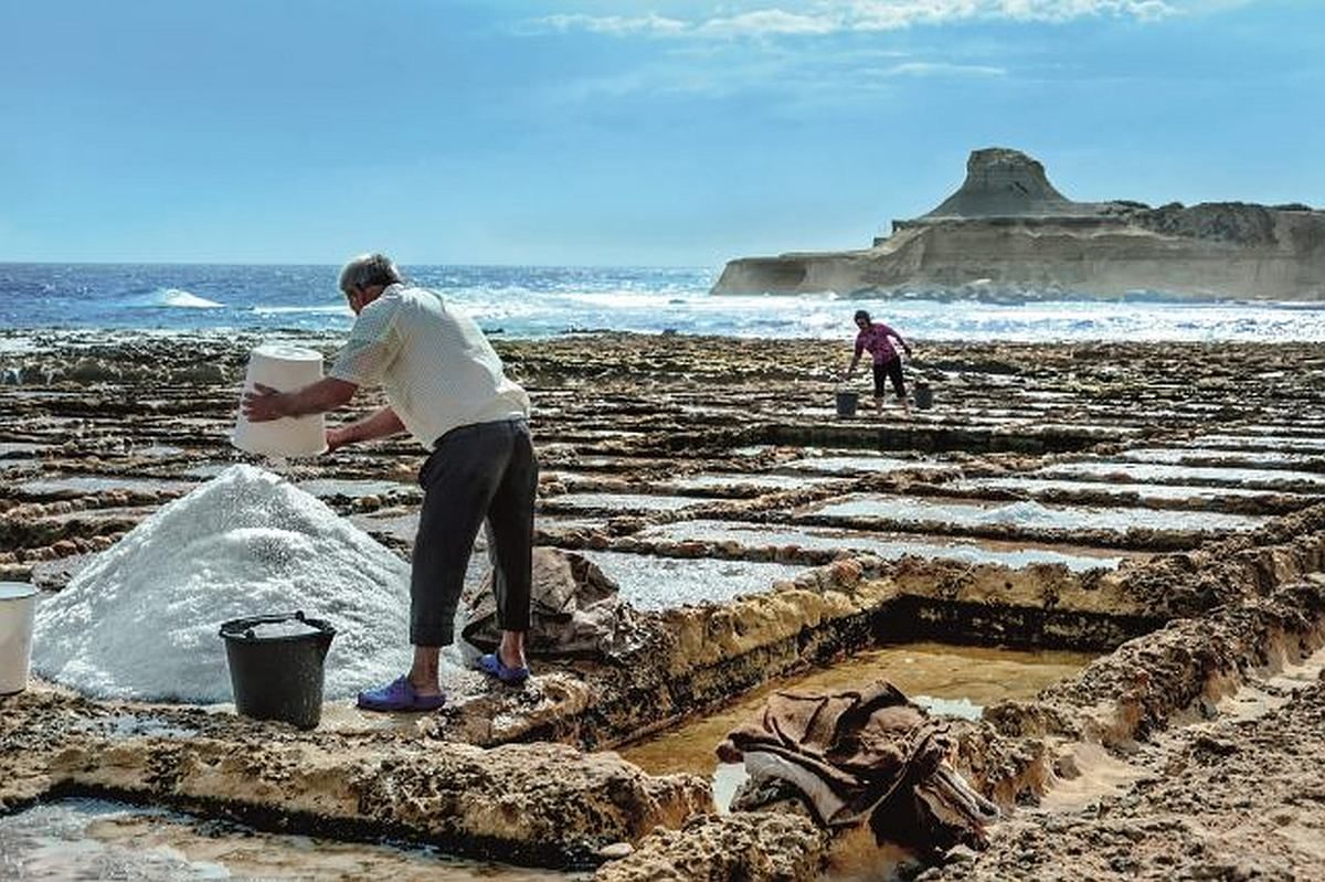 Salt pans in Gozo