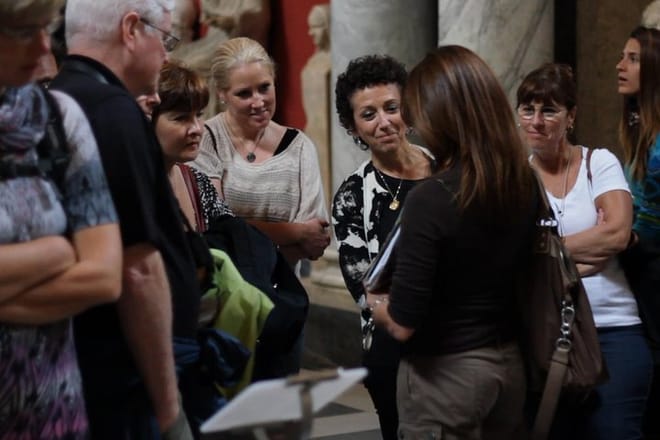 Having fun in the Vatican Museums