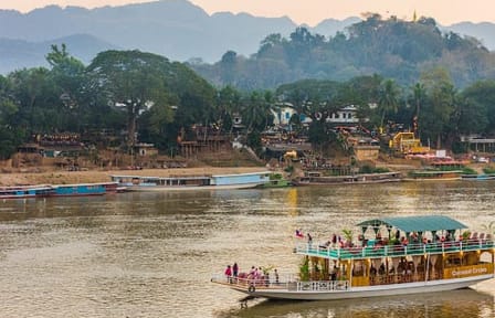 Sunset River Cruise with Local Snacks in Luang Prabang