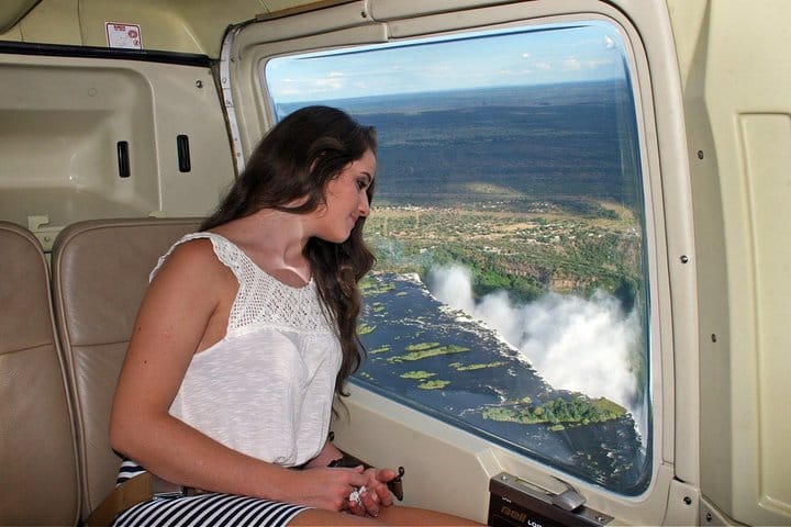 15 minutes scenic helicopter flight above Victoria Falls-Zimbabwe