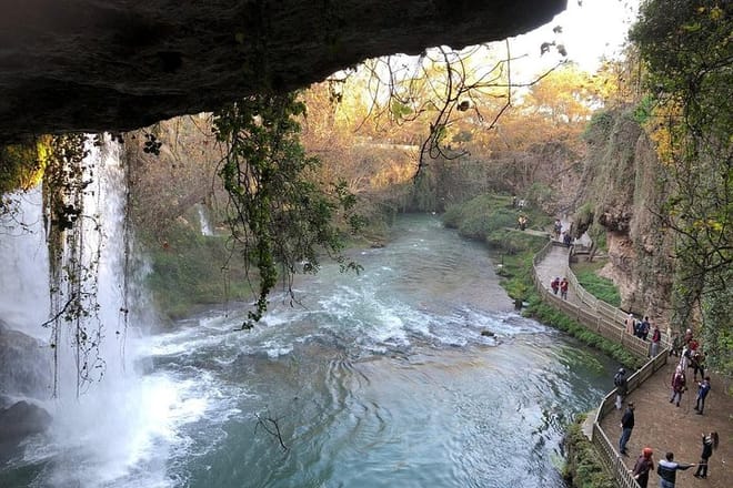 Duden waterfalls from Alanya, Turkey