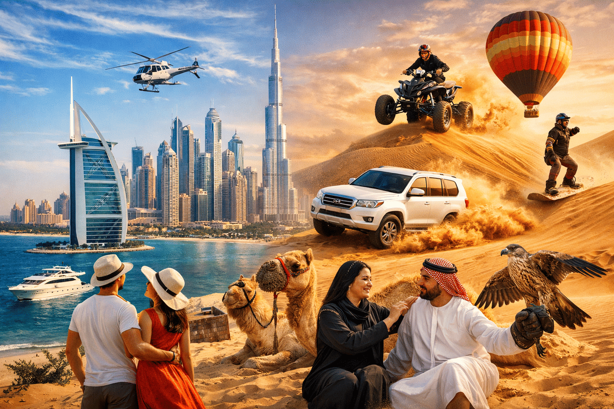 Dubai: City Tour and Desert Safari where the City Charm and Desert Thrill Combined In One Tour