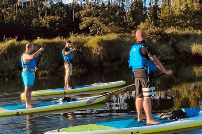 SUP Sun Experience — Abfahrt auf dem Rio Lima ab Ponte de Lima – image 17