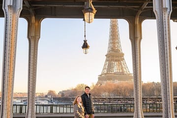 Private Engagement Photo Shoot in Iconic Paris Locations
