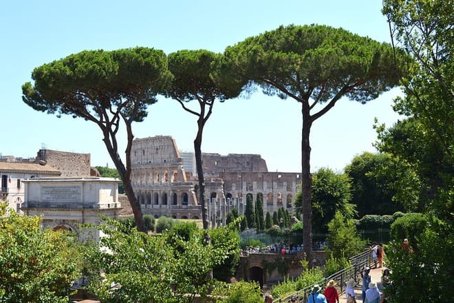 main tourist attraction in old town of Roman empire and Rome- Colosseum