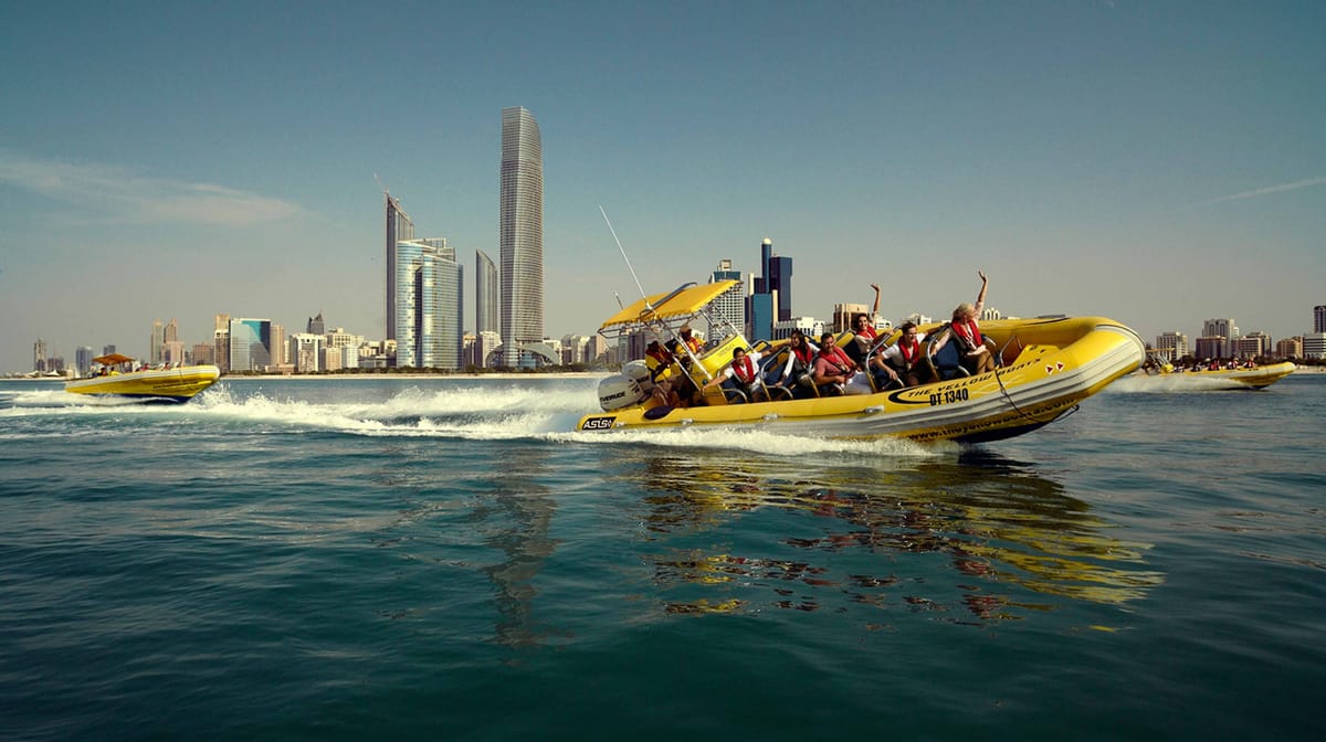 Abu Dhabi: Your Yellow Boat Coastline Tour
