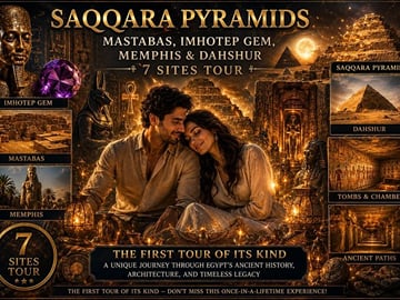 Saqqara Pyramids and Memphis Private 5-Hour Tour with Admissions