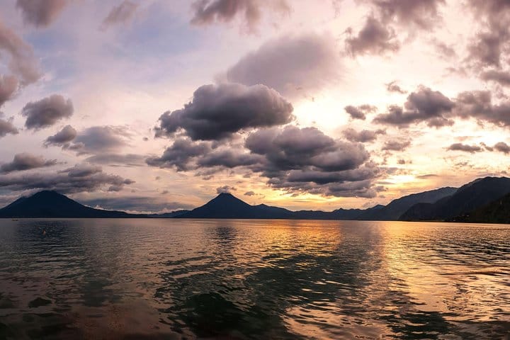 Lake Atitlan and its volcanoes