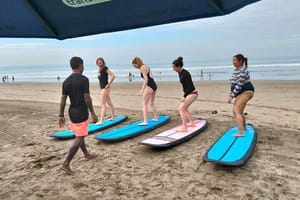 Surf Lesson In seminyak beach bali
