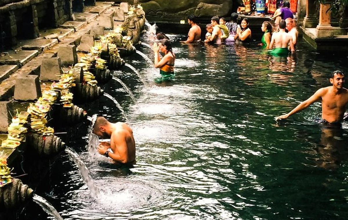 Balinese culture including tukad cepung waterfall
