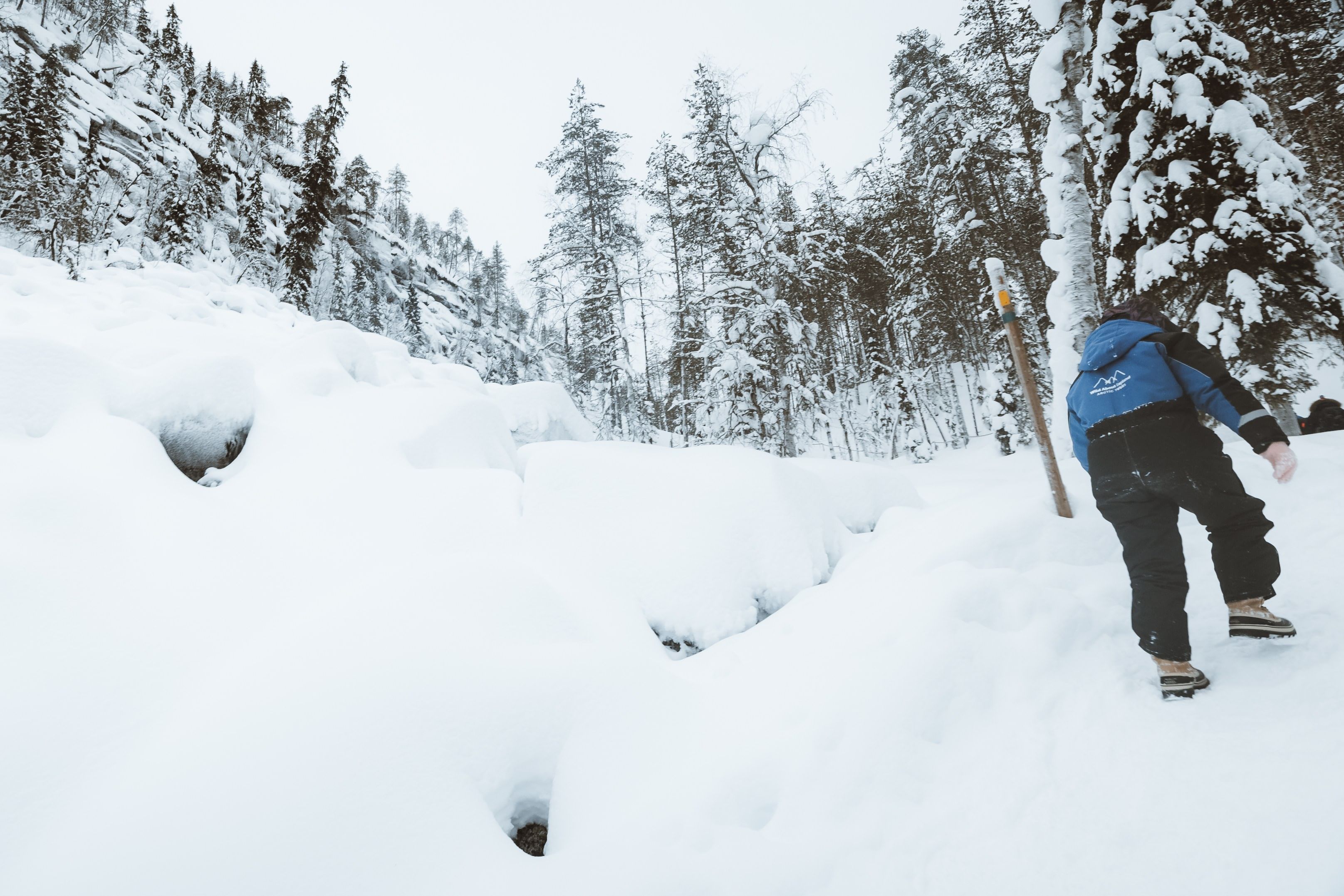 Exploring Korouoma Canyon