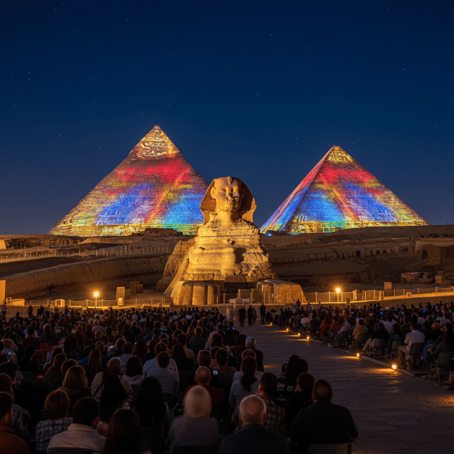 Cairo: Sound and Light Show at Giza Pyramids: A Night of Ancient ...