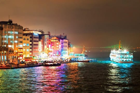 Istanbul: Bosphorus Dinner Cruise Incl. Drinks with Transfer