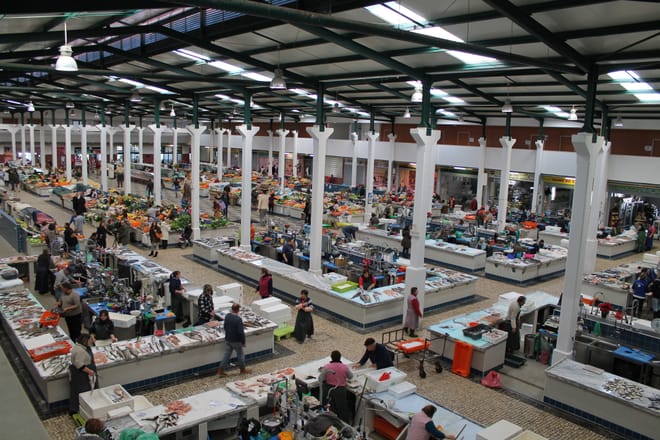 Livramento Market in Setubal 