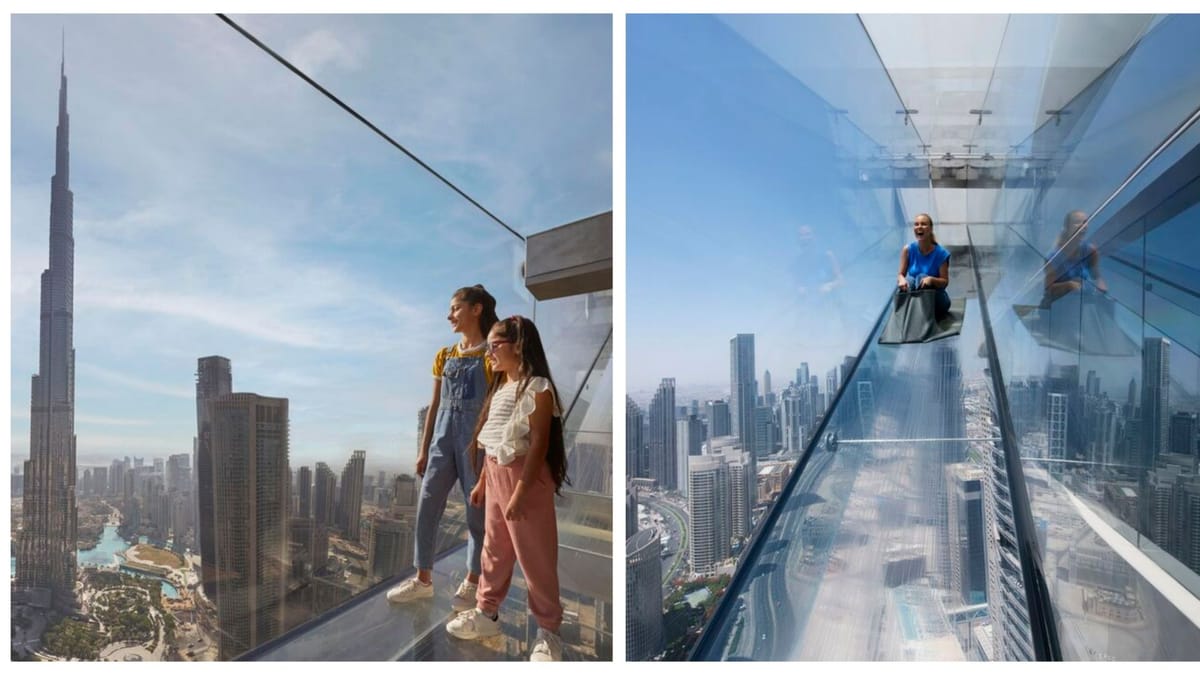 Dubai Sky Views Edge Walk, Dubai Mall Shopping, Burj Khalifa 124/125th floor and Musical Fountain Show tour with Private Transfers