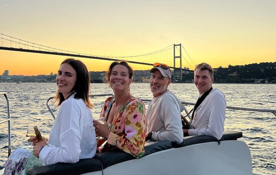 Istanbul Sunset Cruise With Luxury Yacht On Bosphorus