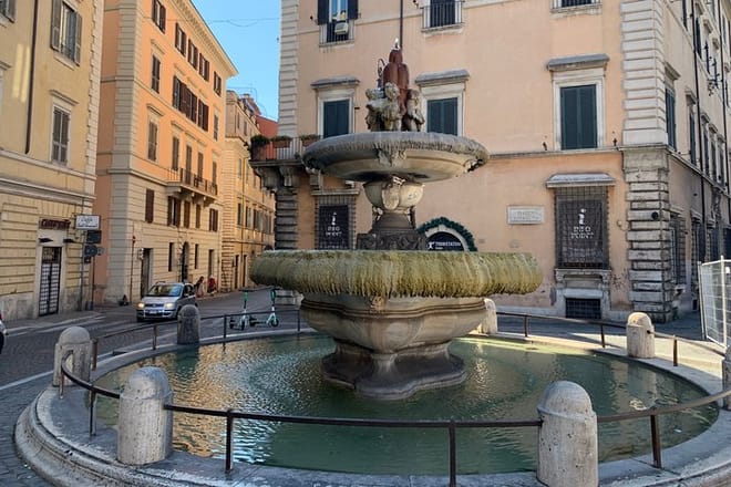 Old fountain at Piazza Venezia