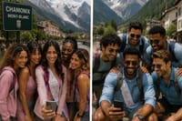 Chamonix Challenges EVG EVJF City Challenge team 1