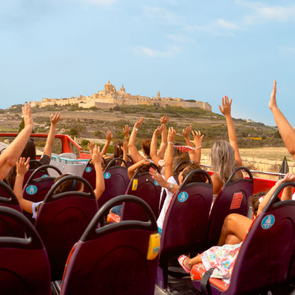 Hop-on Hop off bus in Malta