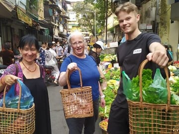 Hanoi Cooking Class: Local Market, Local Food & Local Restaurant.