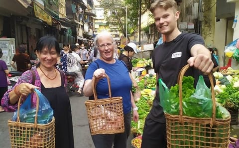 Hanoi Cooking Class: Local Market, Local Food & Local Restaurant.