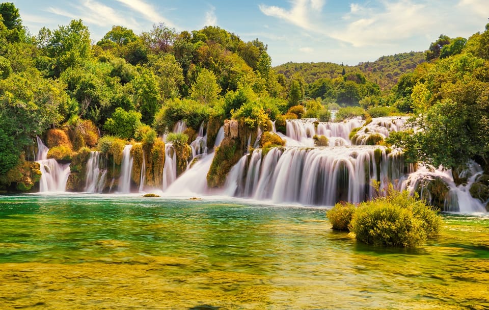 Krka Waterfalls and Lake Cruise with Skradin Town Visit