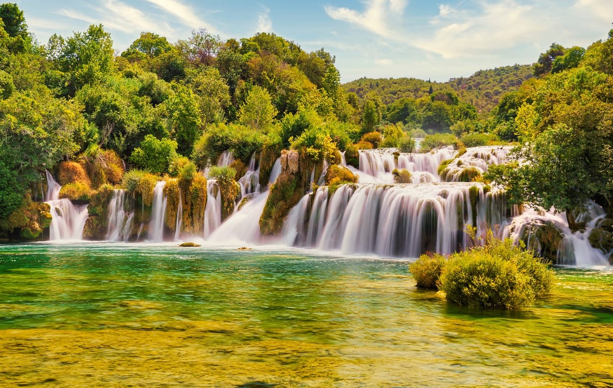 Krka Waterfalls and Lake Cruise with Skradin Town Visit