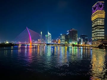 Ho Chi Minh City Night Tour by Double-Decker Bus and Cruise