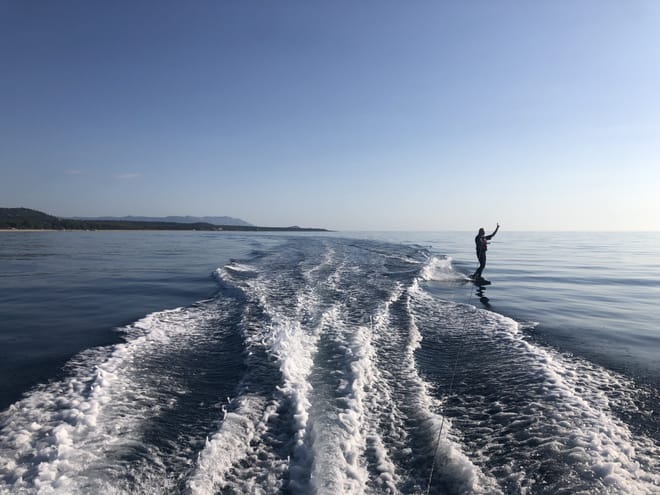 Bari Sardo Sardinia: lezione di wakeboard
