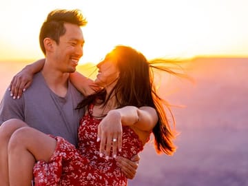 Private Engagement Photo Shoot at the Grand Canyon