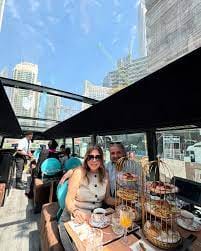 Dubai: Bustronomy Gourmet Brunch, Afternoon Tea, or Dinner on a Luxury Glass-Roof Bus!