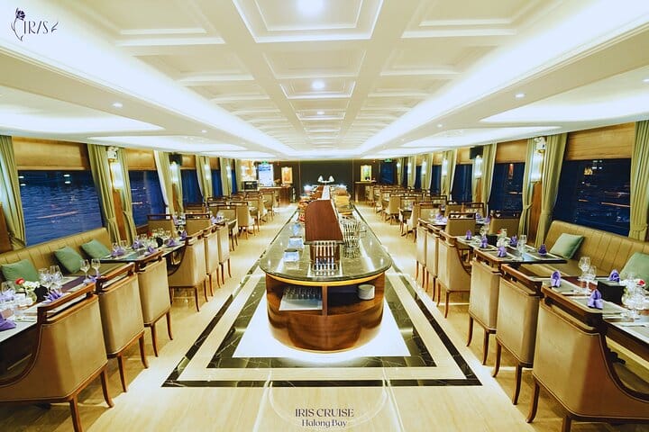 IRIS CRUISE - 5 Star Day Cruise - Halong Bay 1 Day - JACUZZI POOL