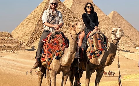 Uncover pyramids of giza with camel ride experience