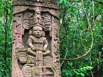 Mayan culture stelae