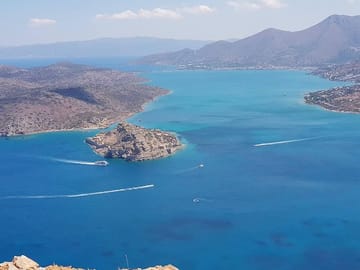 view to Spinalonga from our tour
