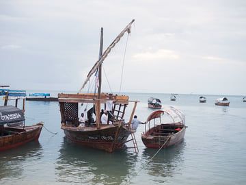 Boat ride to Changuu Island