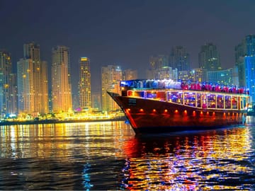 Burj Khalifa Visit, Dubai Mall Shopping & Marina Dinner Cruise