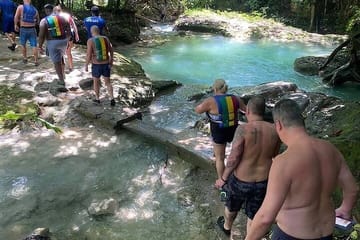Combined Dunn’s River Falls Blue Hole & white river rafting