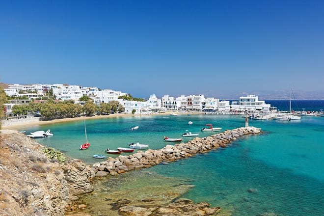Piso Livadi or Naoussa of Paros island Cruise from Naxos