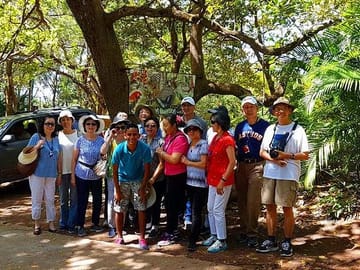 Having fun at Mayan Eden